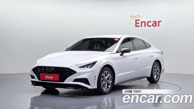 Hyundai Sonata (DN8) 2.0 Premium Plus, белая — объявление с Encar